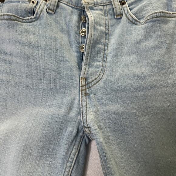 Re/Done Denim 90’s High Rise Ankle Crop Jeans Size 24 - Picture 10 of 16